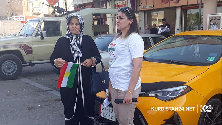 له‌ خانه‌قین به‌ ئاڵای كوردستانه‌وه‌ یادی ریفراندۆمی سه‌ربه‌خۆیی كرایه‌وه‌